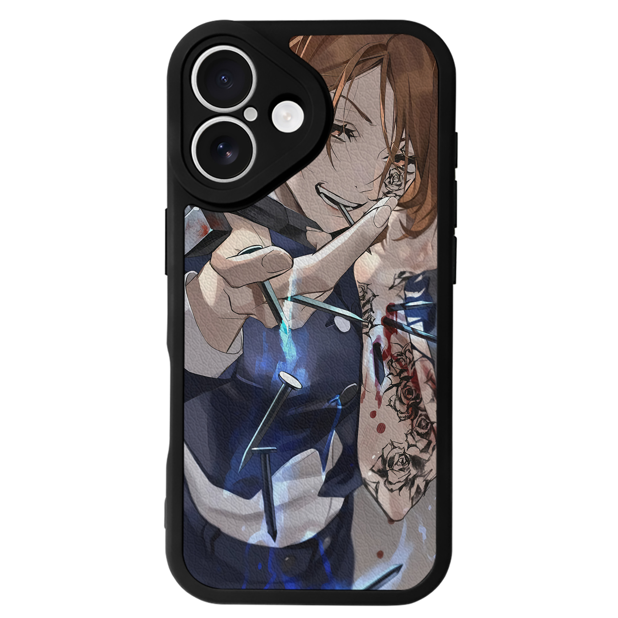 （画像用） 呪術廻戦 Jujutsu Kaisen 【iPhone 16シリーズ対応】シリコンスマホケース（レザー調） 材質：シリコン